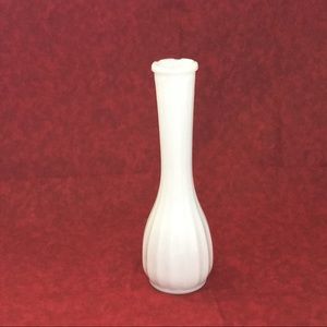 Vintage Farmhouse White Milkglass Vase